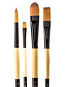 Black Gold Series Long Handled Synthetic Brushes