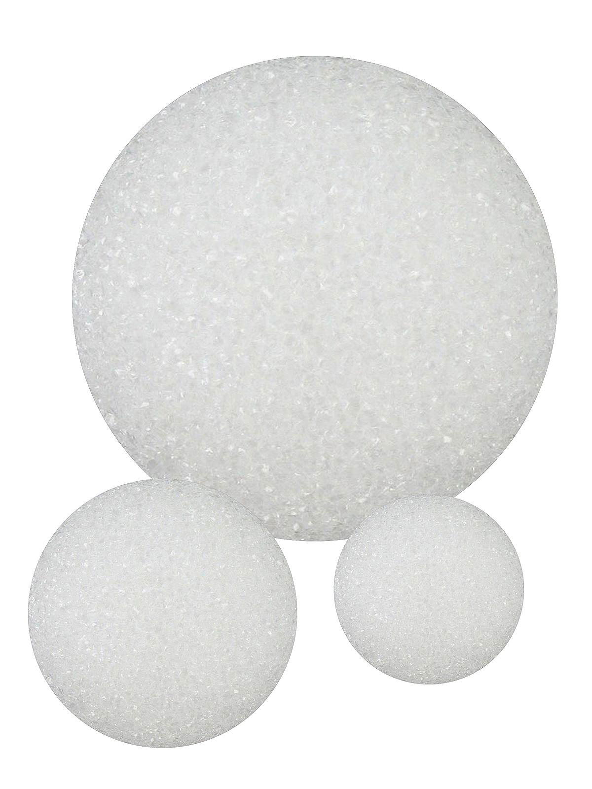 Floracraft 4in White Ball Styrofoam (2)