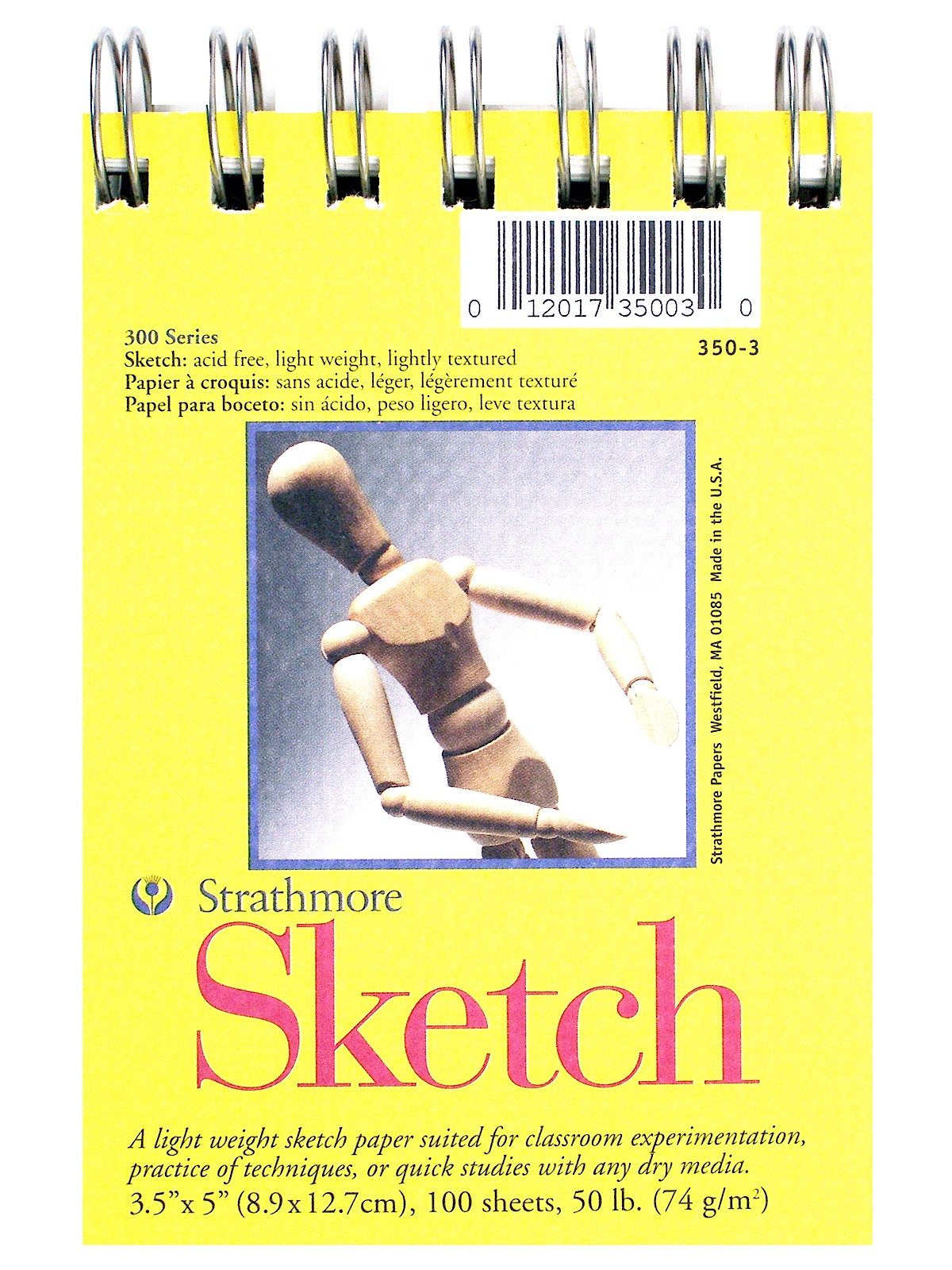 100 Sheets 1 300 Series Sketch Pad Wire Bound 11x14 
