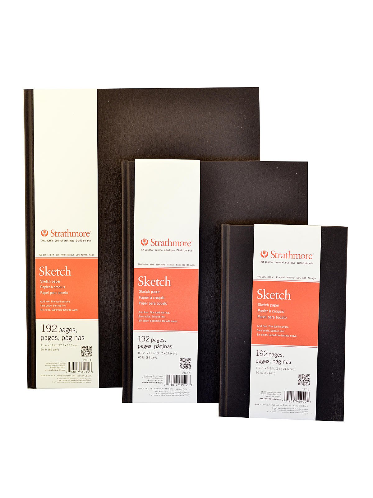 Strathmore 400 Series 60 Recycled Sketch Pad view sizes