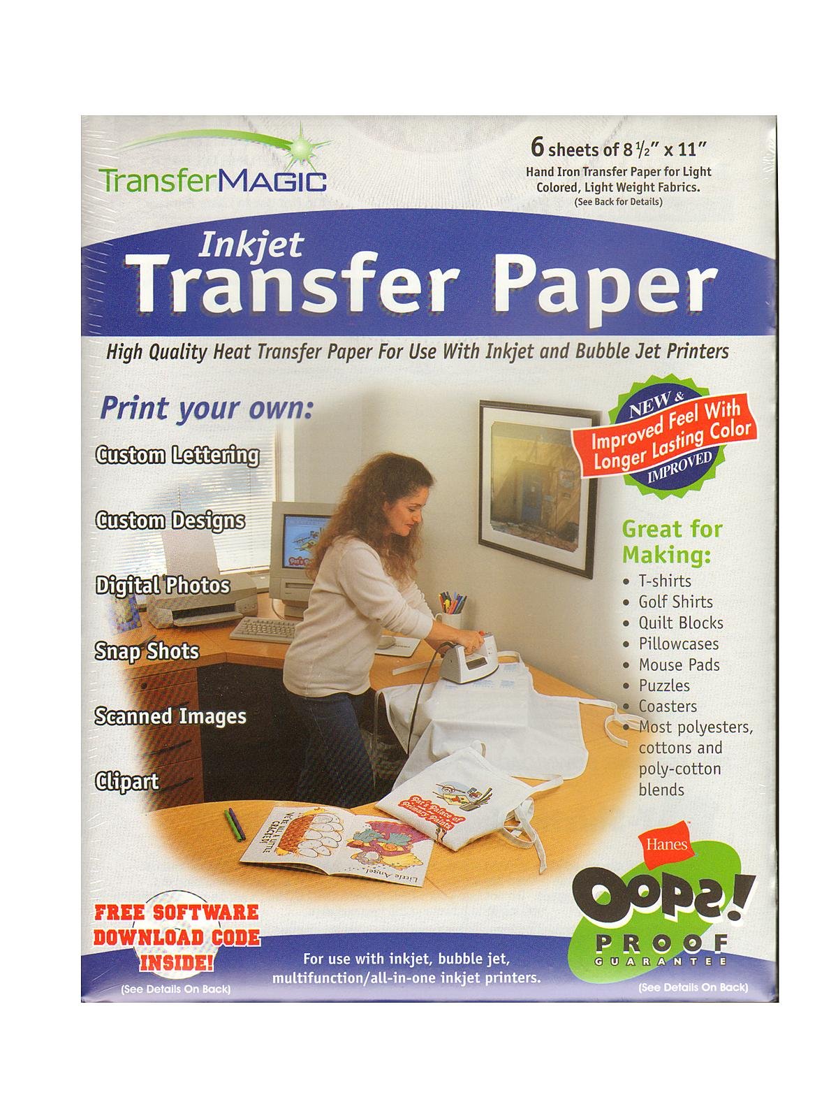 Transfer Magic Ink Jet Transfer Paper-8-1/2 X11 7/Pkg 