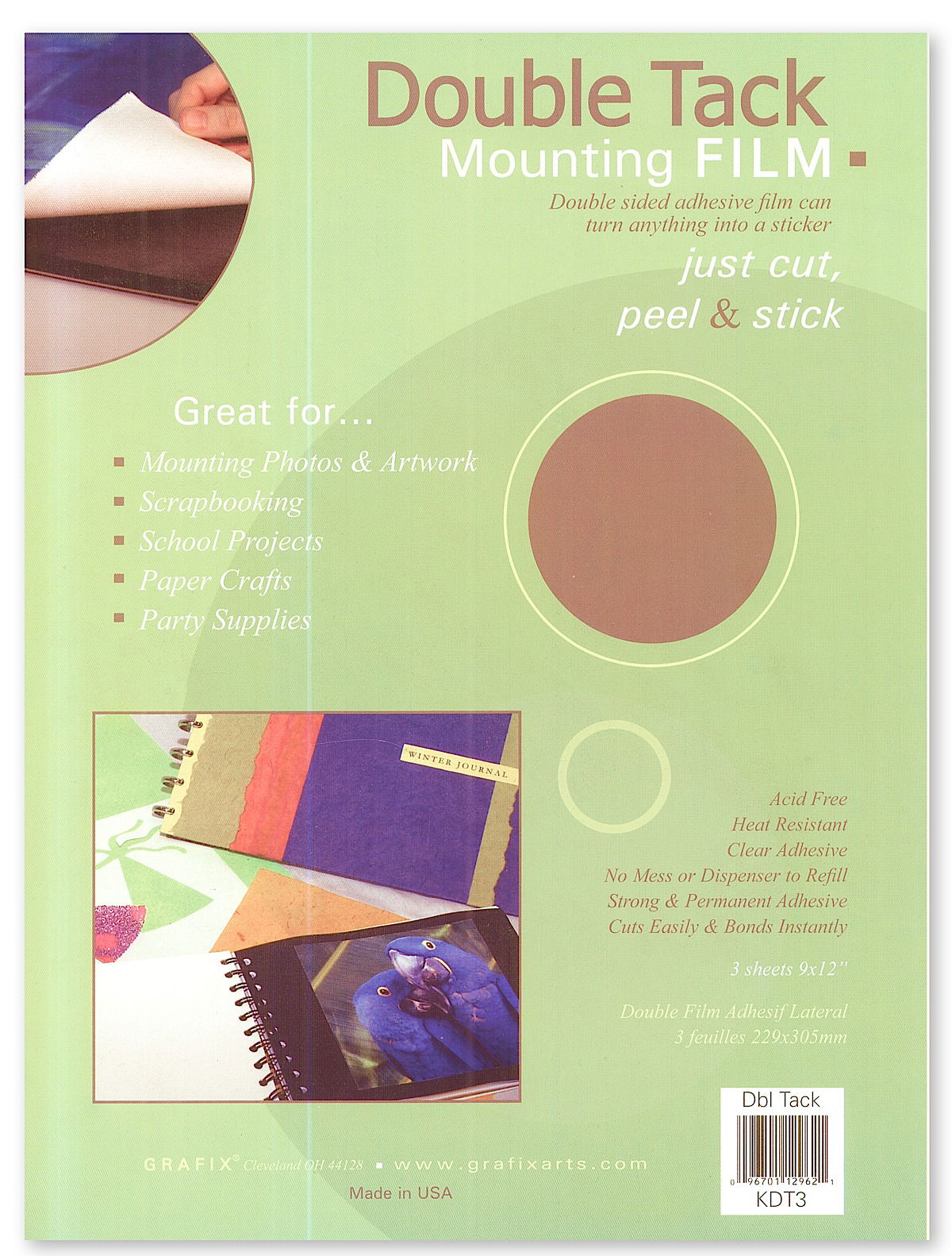 Grafix Double Tack Mounting Film | MisterArt.com