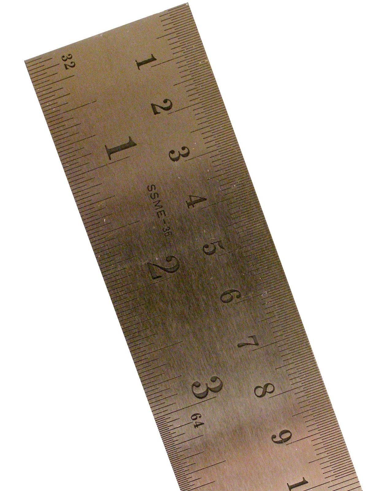 PACIFIC ARC Stainless Steel Rulers Inch/Metric with Conversion Table