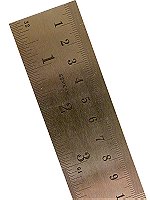 Stainless Steel Rulers Inch/Metric with Conversion Table