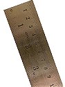 Stainless Steel Rulers Inch/Metric with Conversion Table