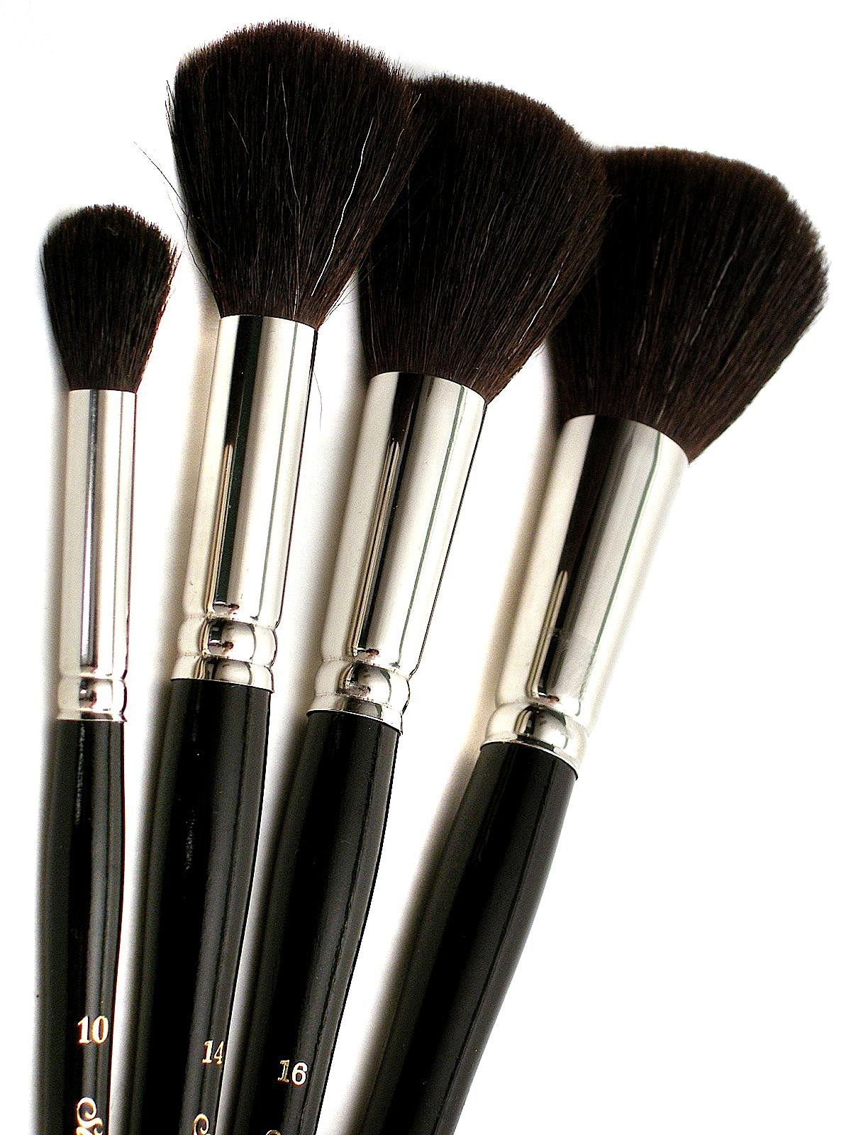 Silver Brush - Black Round/Oval Mop Brushes