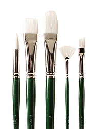 Series 6100 Summit White Synthetic Long Handle Brushes