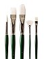 Series 6100 Summit White Synthetic Long Handle Brushes