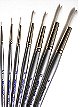 Silverwhite Series Synthetic Brushes Short Handle