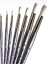 Silverwhite Series Synthetic Brushes Short Handle