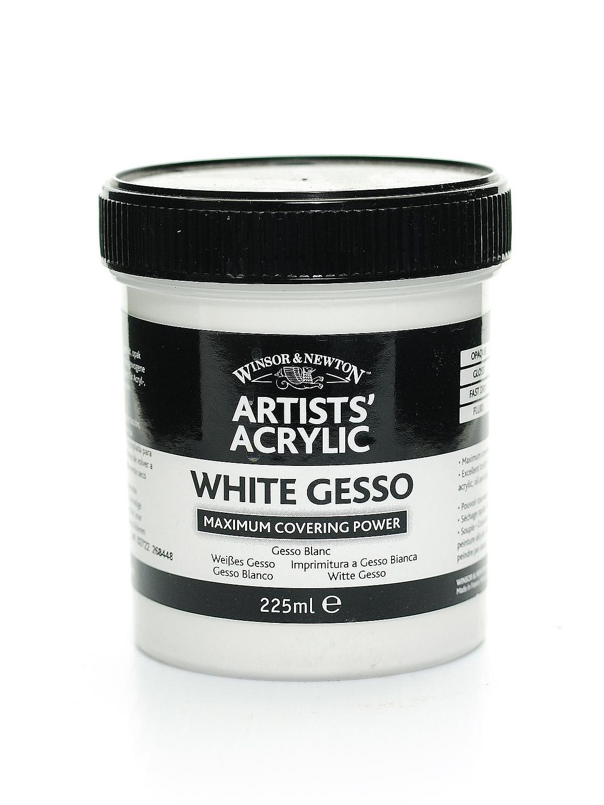 GCP Products Winsor & Newton Professional Acrylic Medium White Gesso, 450Ml