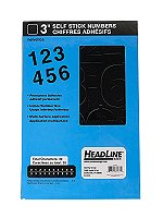 Black Vinyl Stick-On Letters or Numbers