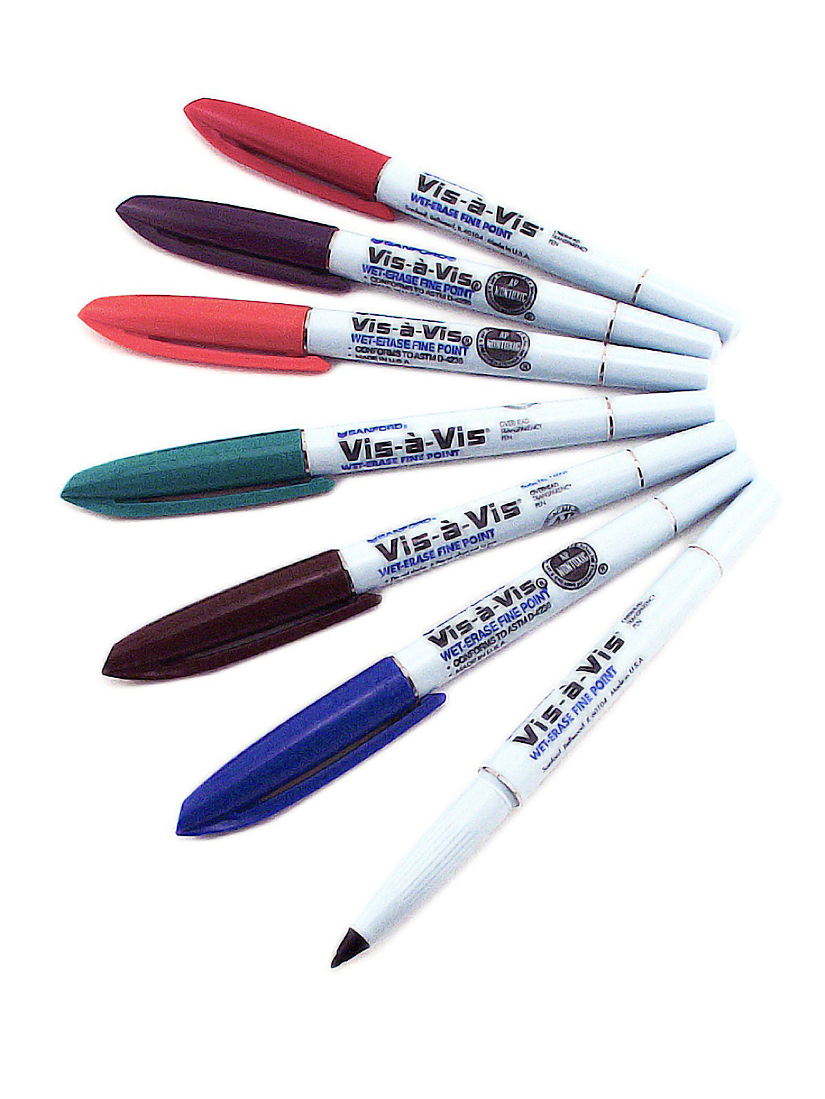 Vis-A`-Vis Wet Erase Marker 4 Colors