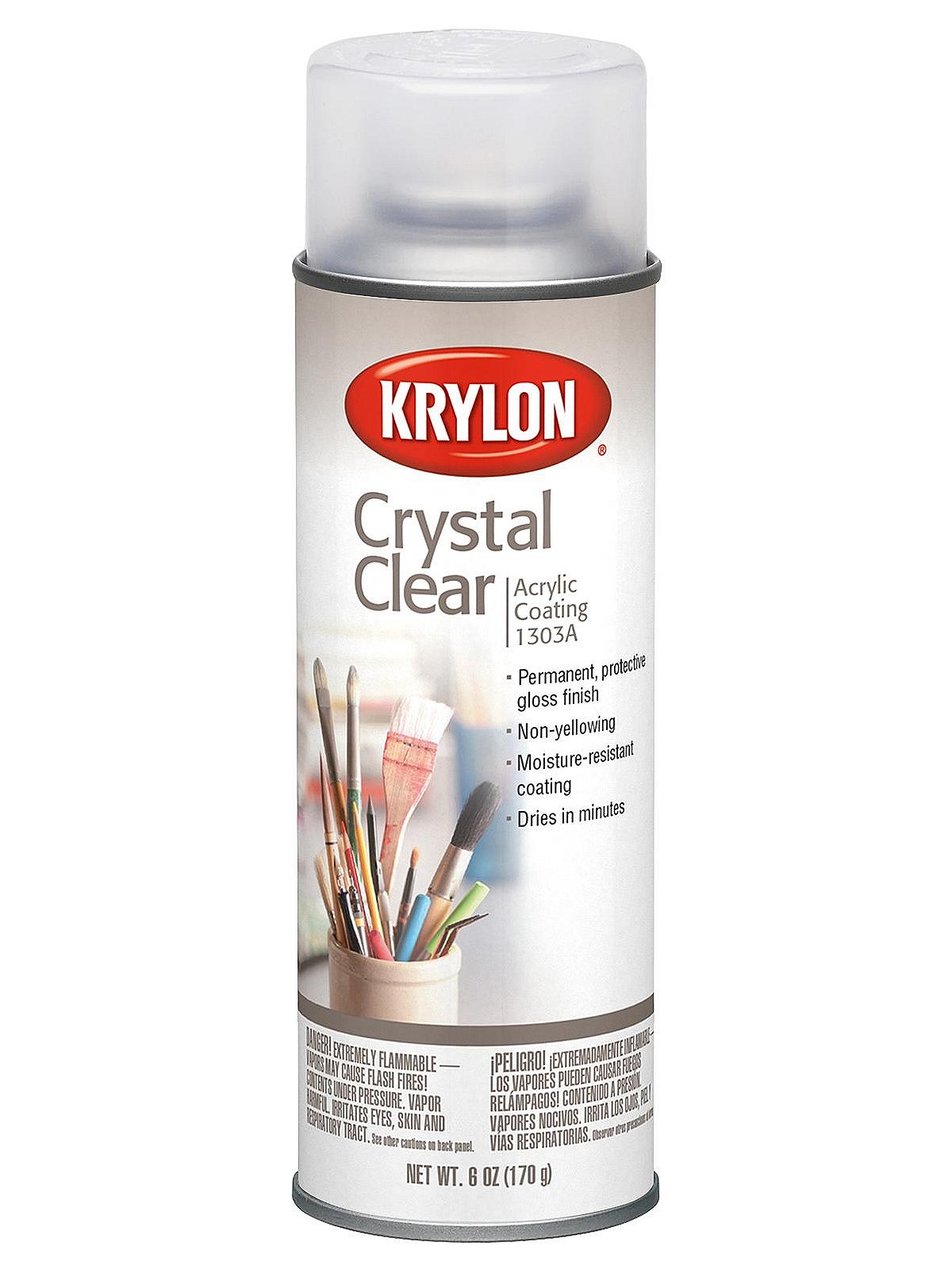RARE Vintage 1960s Krylon Borden # 1303 Crystal Clear Acrylic