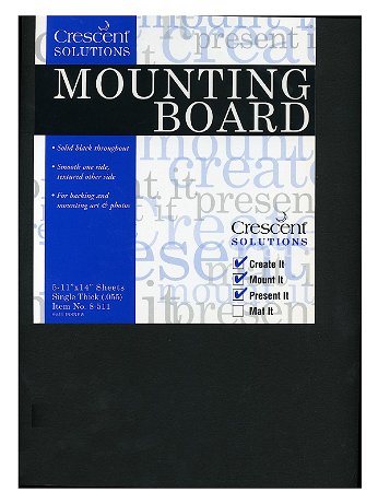 Crescent - Ultra-Black Mounting Board