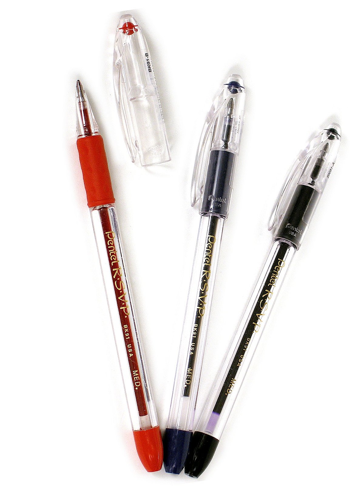 Pentel R.S.V.P. Fine Ballpoint Pens - Red Ink - Shop Pens at H-E-B
