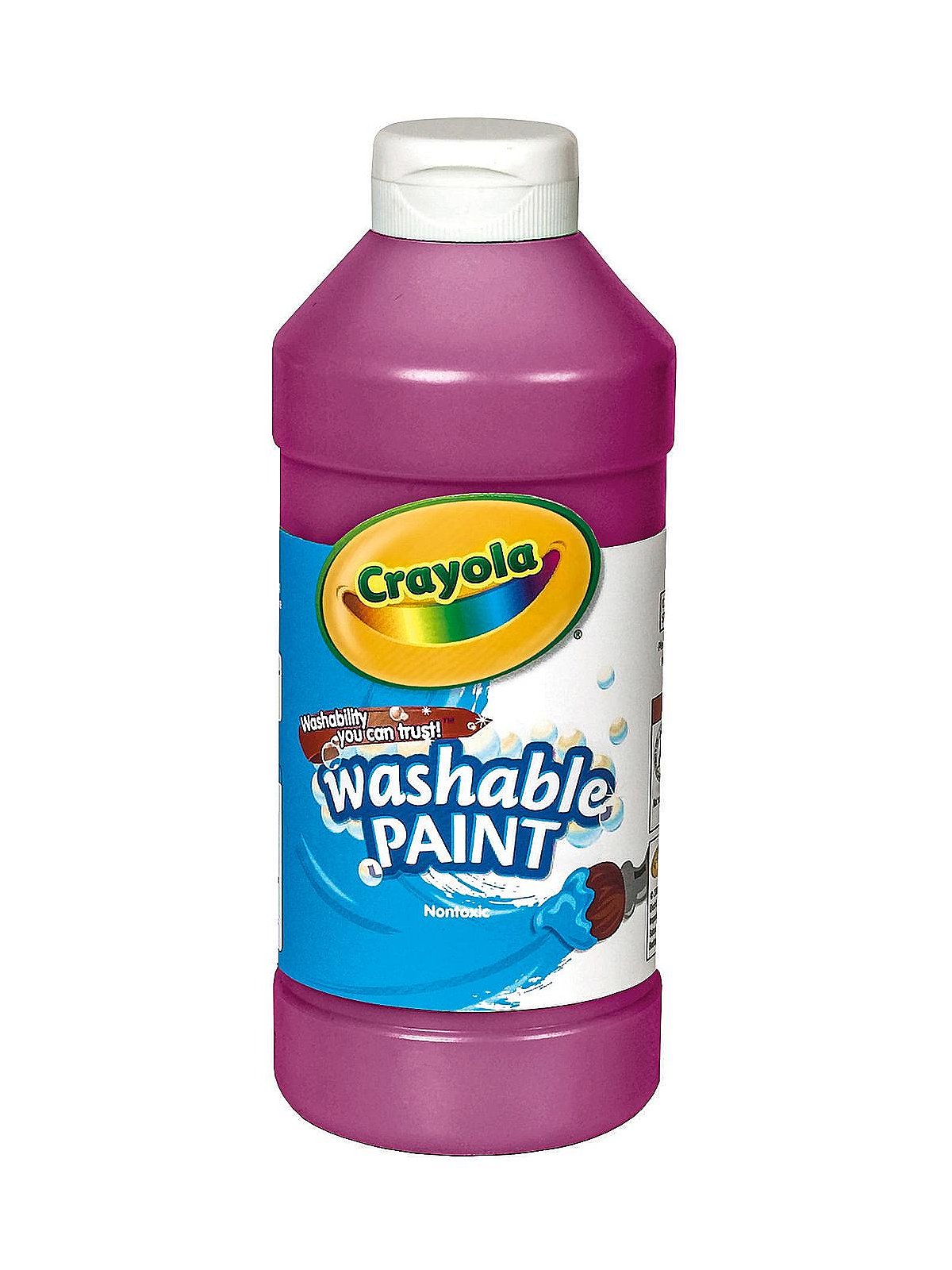 Crayola Washable Paint, 16 oz, White (54-2016-053)