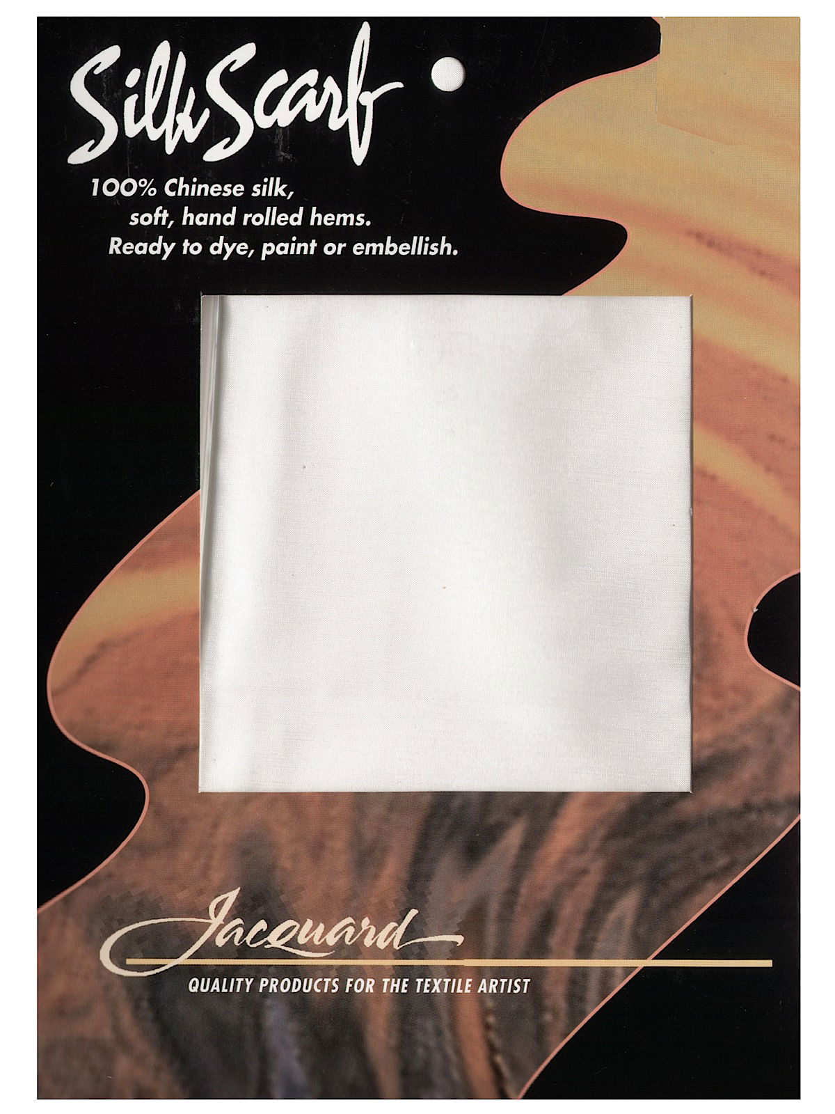 White silk deals scarf for dyeing