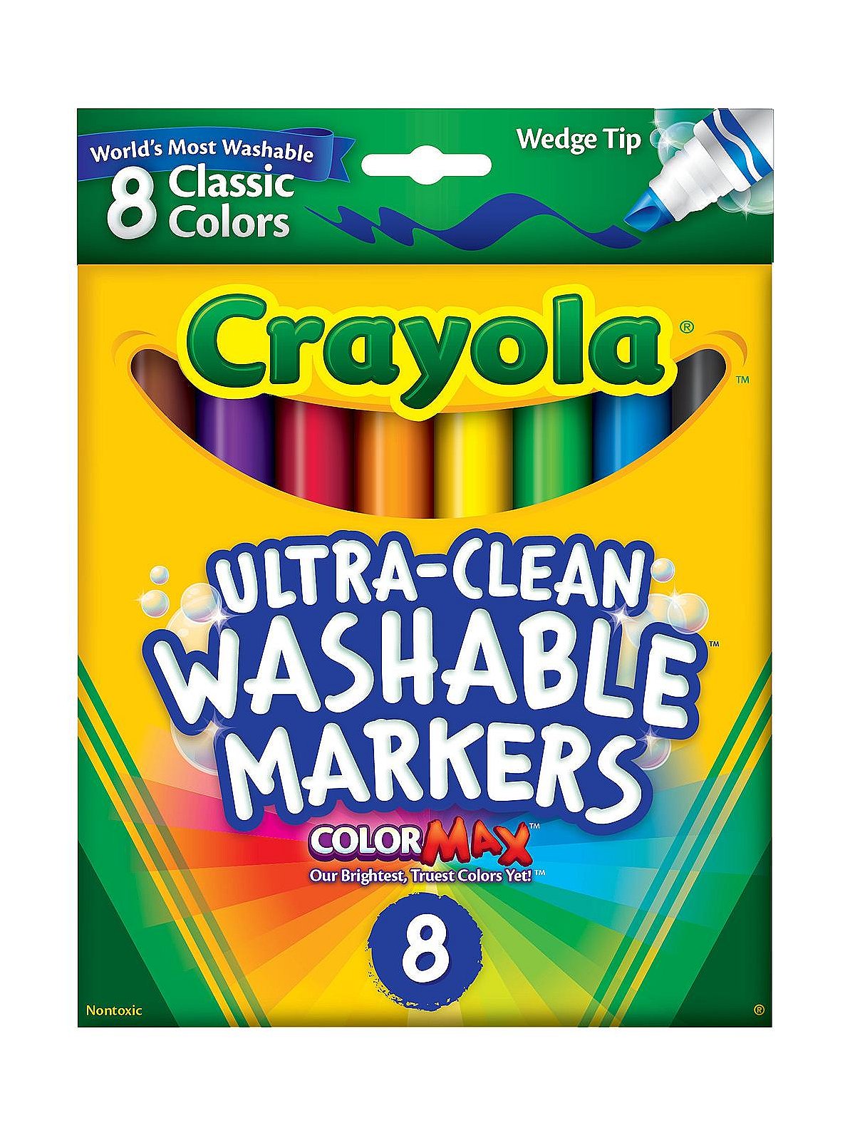 Ultra-Clean Washable Markers, Fine Line, 8 count, Crayola.com