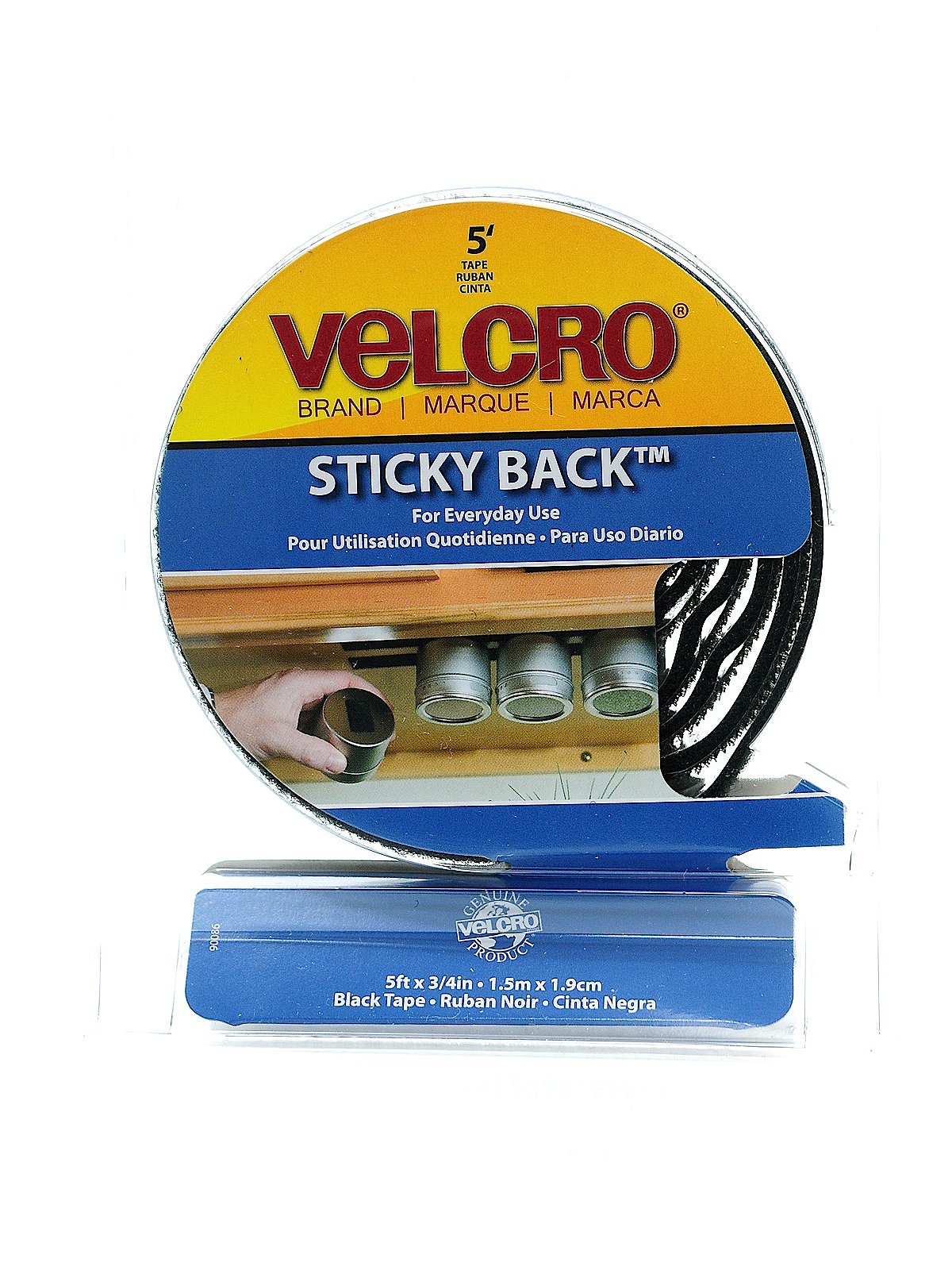 VELCRO Brand Industrial Strength Tape, 15ft x 2in Roll, White - VEK90198 