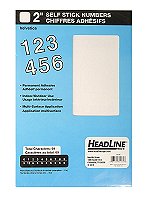 White Vinyl Stick-On Letters or Numbers