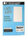 White Vinyl Stick-On Letters or Numbers