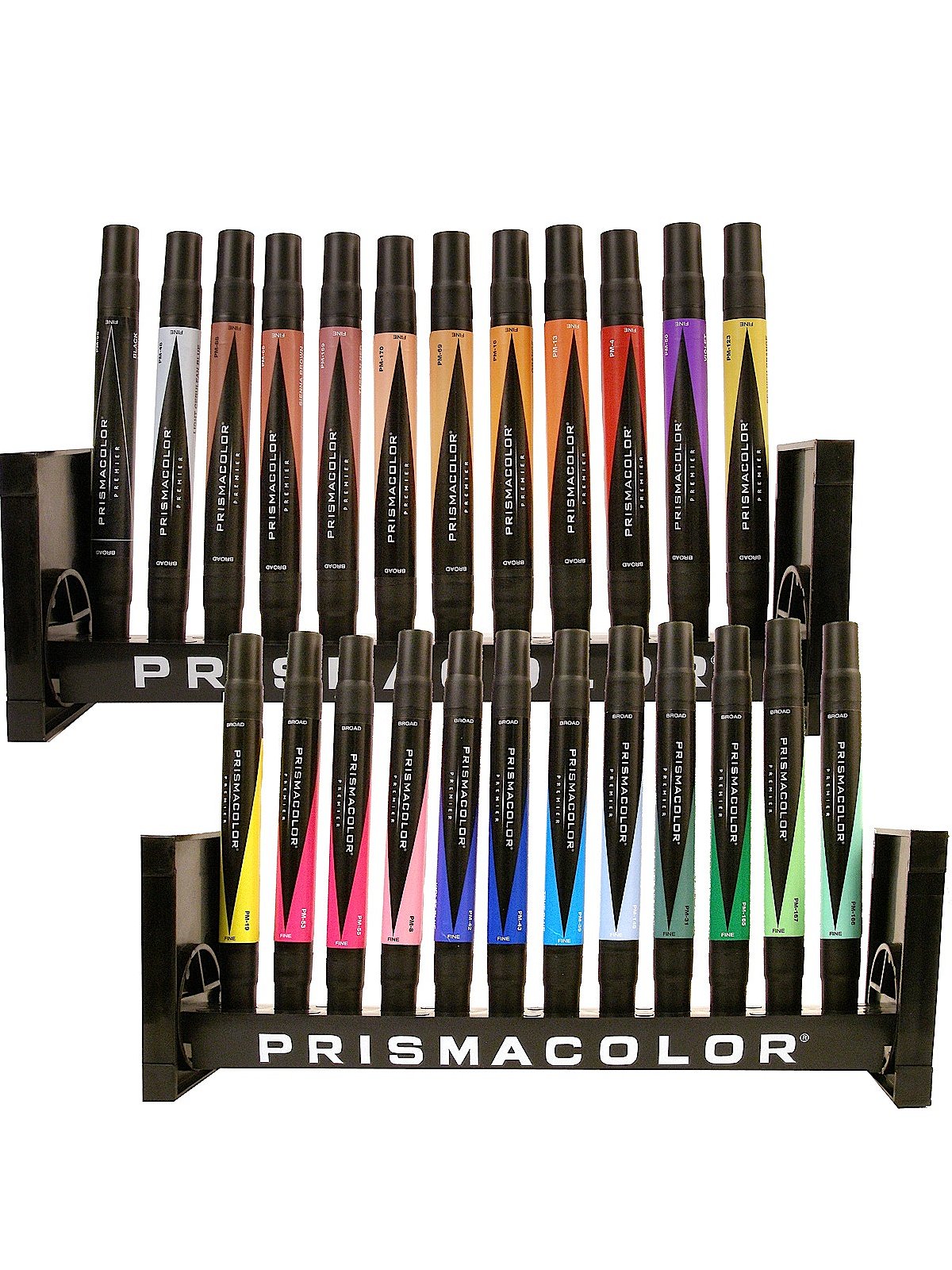 Prismacolor 3721 Premier Double-Ended Art Markers, Fine and Chisel Tip,  24-Count