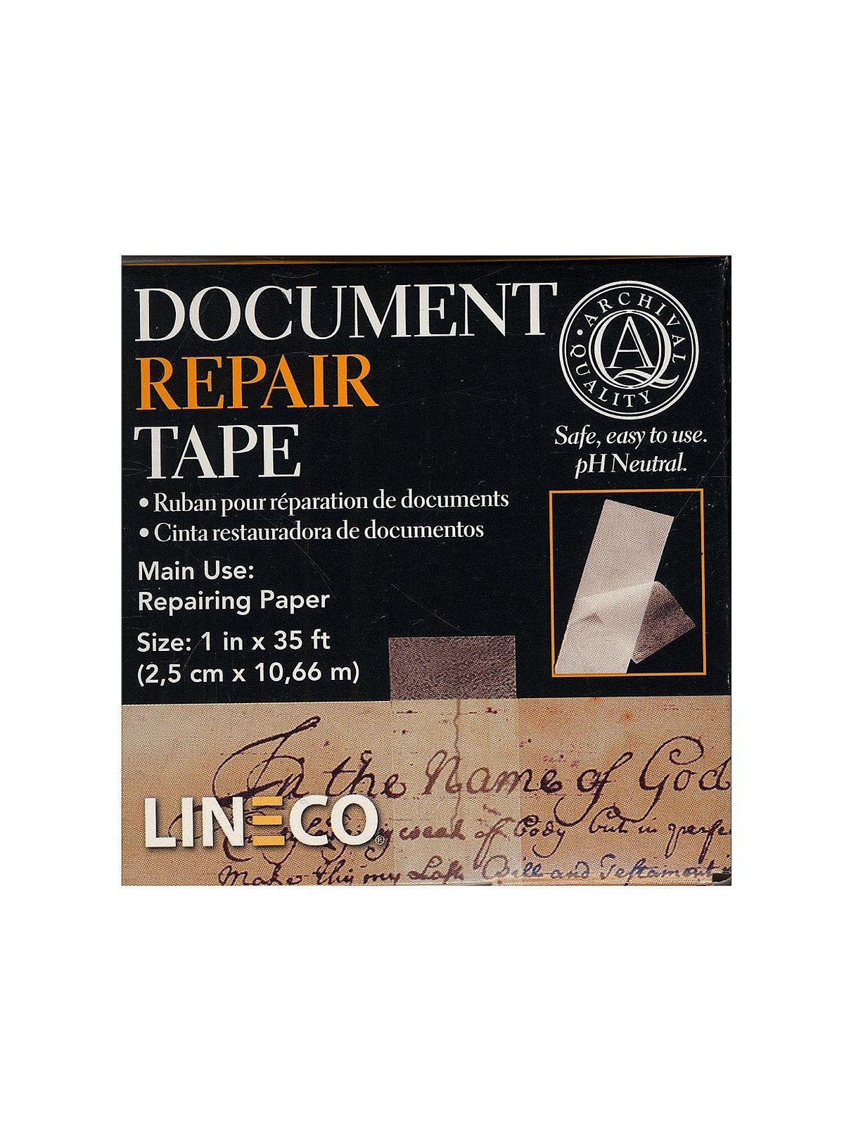 Archival Document Repair Tape 1 Inch X 98 Feet Strong Thin Acid