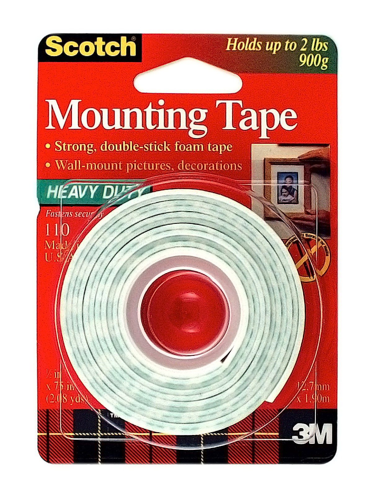 3M Scotch Mounting Tape 110 - 1/2 x 75