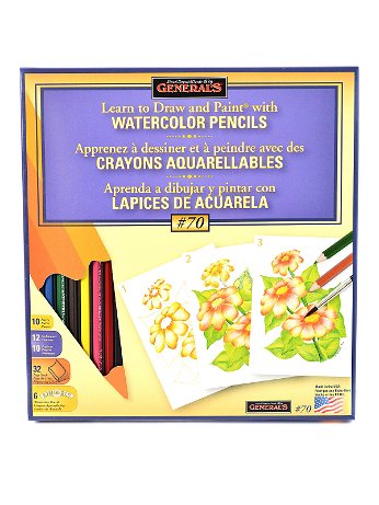 General's - Learn  Watercolor Pencil Techniques Now! Kit #70