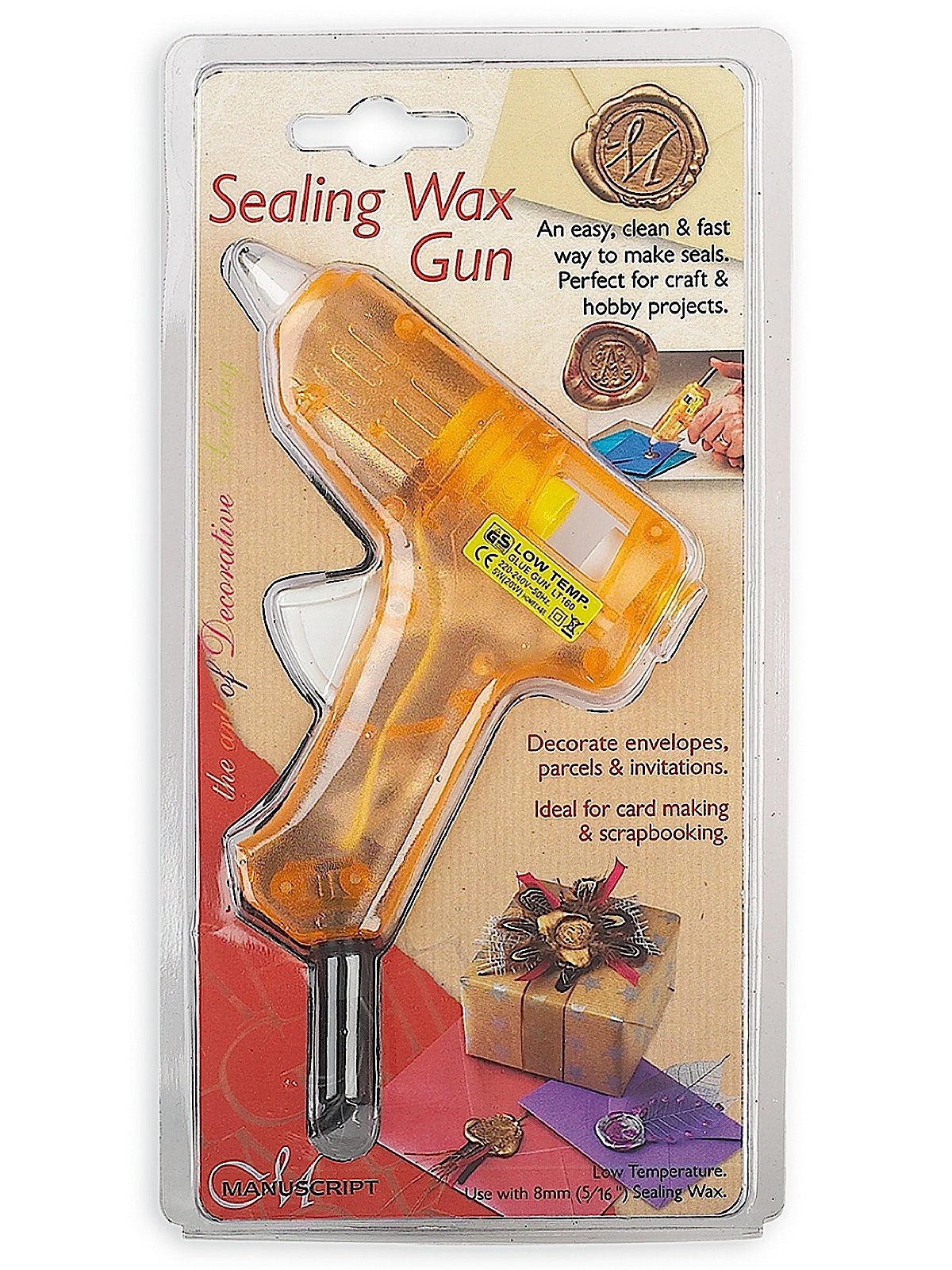 Sealing Wax Melting Gun, Wax and Stamp Bundle - Stationery & Pens from  Crafty Arts UK