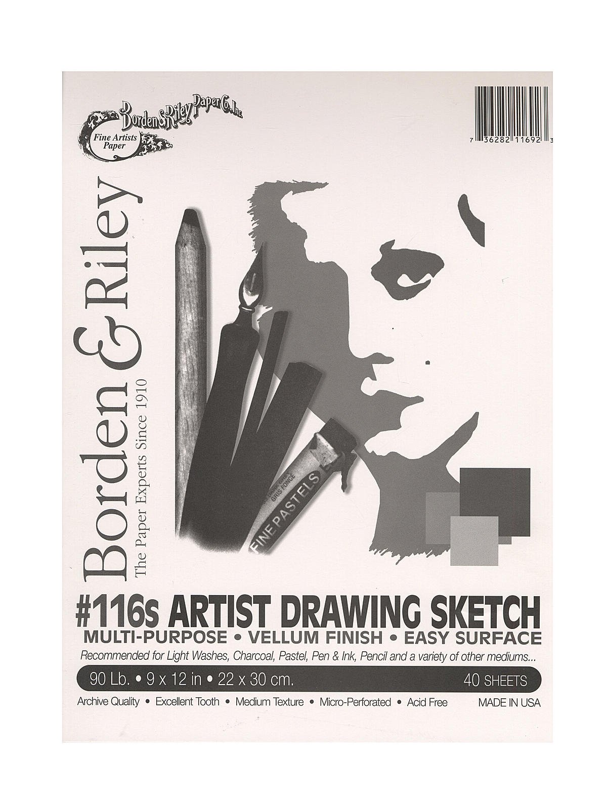 Borden & Riley - #116 Artist Drawing/Sketch Vellum Pads