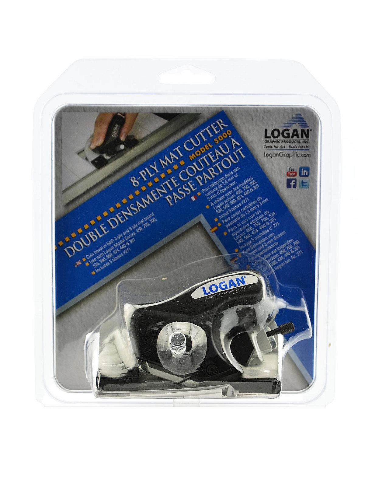 Logan 20pc Metal 8 Ply Mat Cutter Blades
