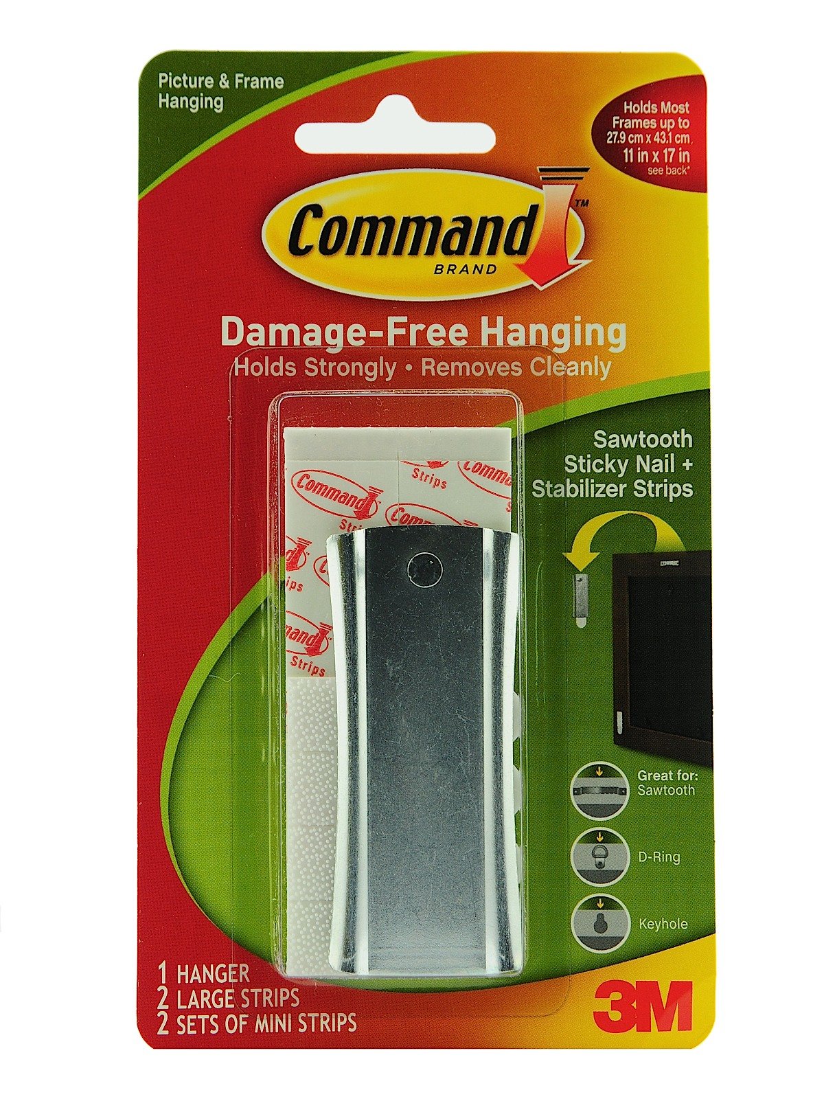 3M Command Sticky Nail Wire-backed Metal Hanger | MisterArt.com