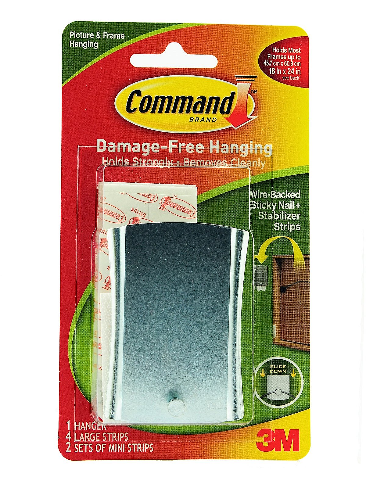 3M Command Sticky Nail Wire-backed Metal Hanger, 3m command 