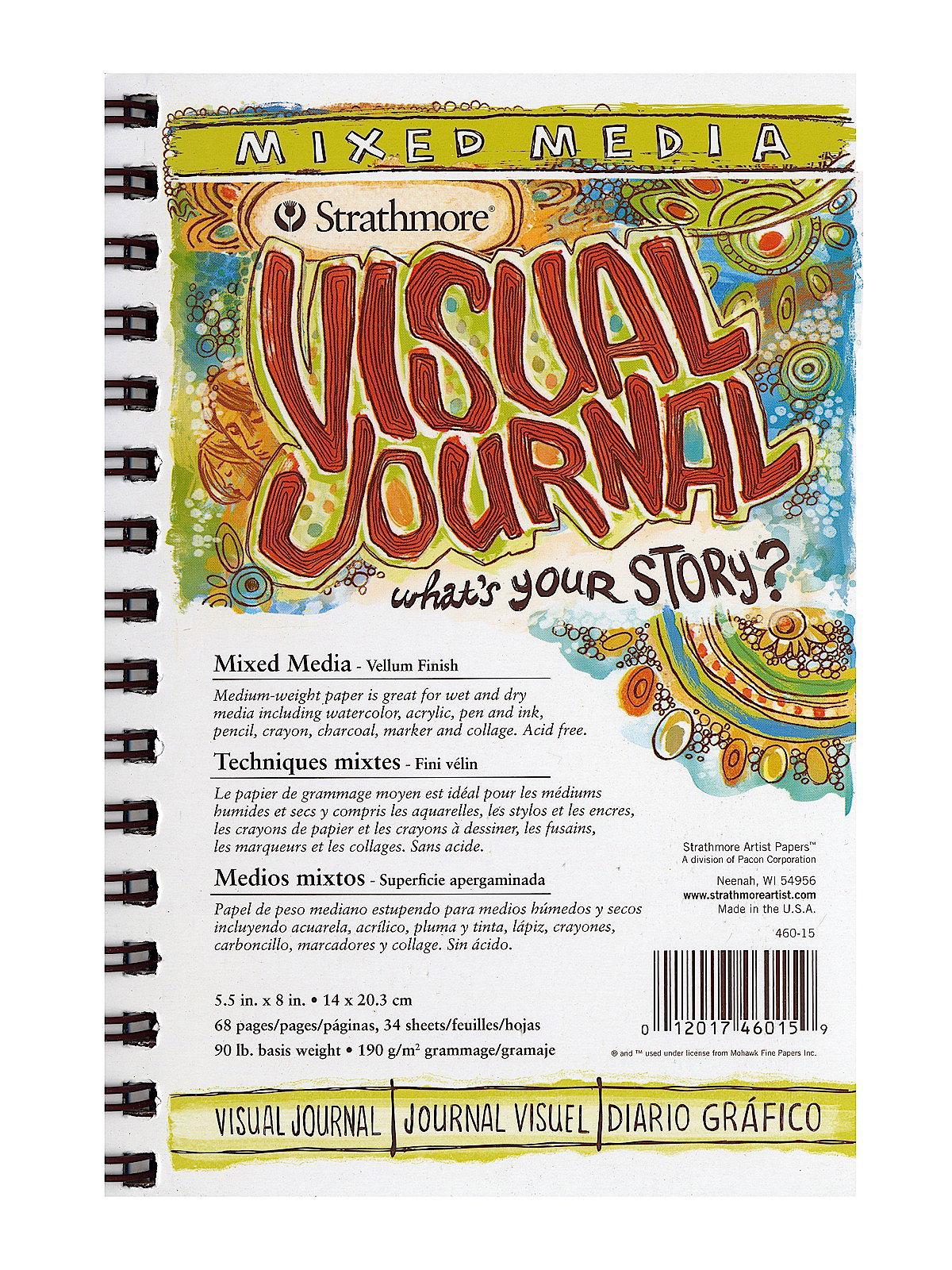Vision Mixed Media Sketchbook - Strathmore – Mona Lisa Artists' Materials