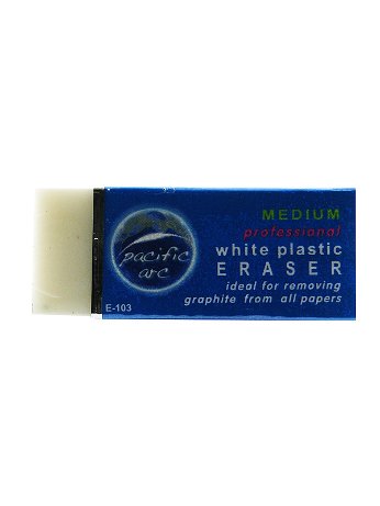 Pacific Arc - White Vinyl Eraser