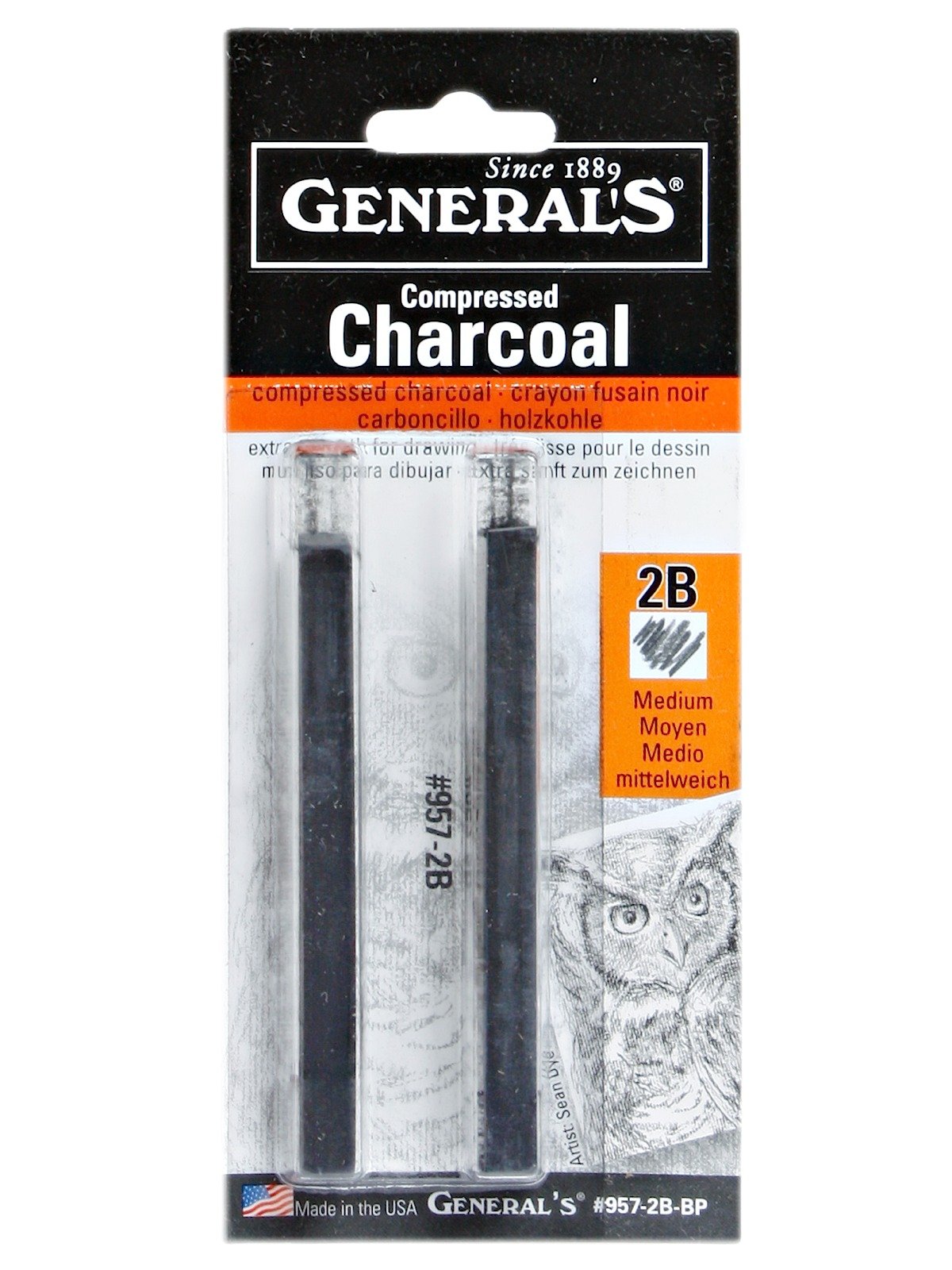 General's - Compressed Charcoal Squares 2 packs