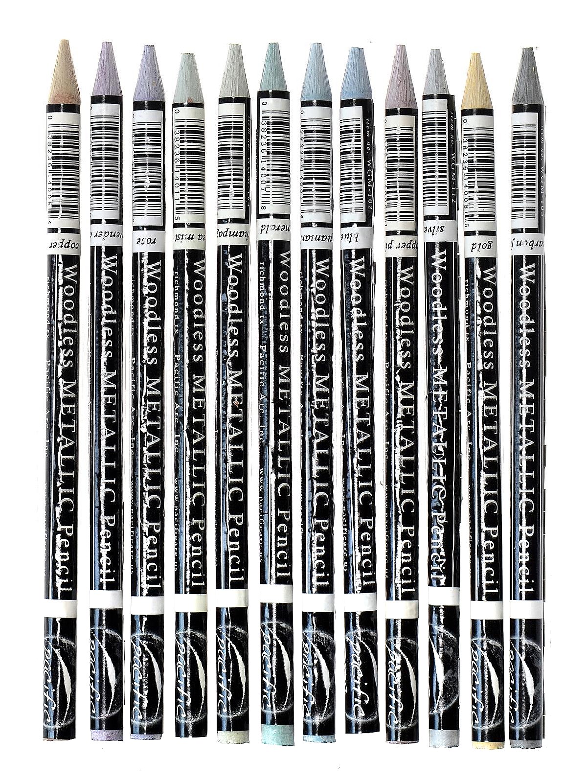 Pacific Arc, Woodless Graphite Pencil 6 Pack Set, 2H, for Sketching,  Drawing, Coloring and Art