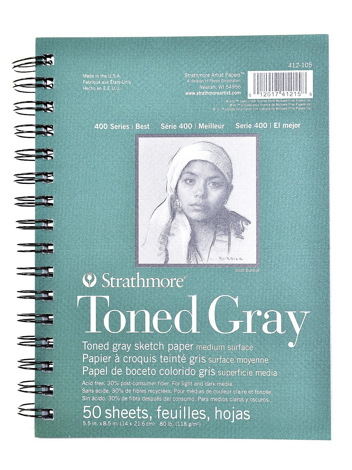 Strathmore 400 Series Toned Sketch - Tan & Gray 