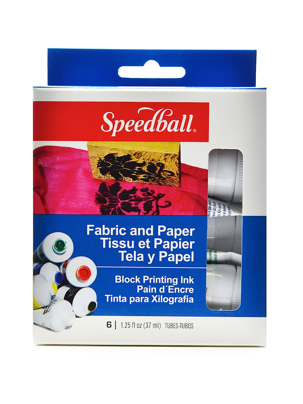 Ink for block printing on fabric