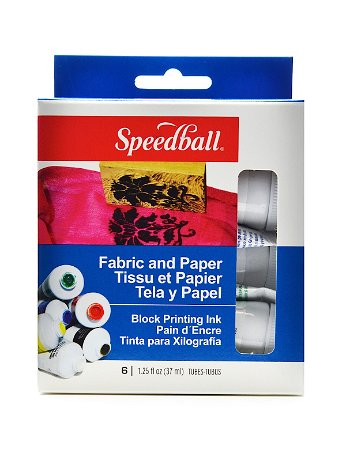 Speedball - Fabric & Paper Block Printing Ink Kit