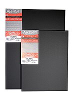 Red Label Black Stretched Cotton Canvas