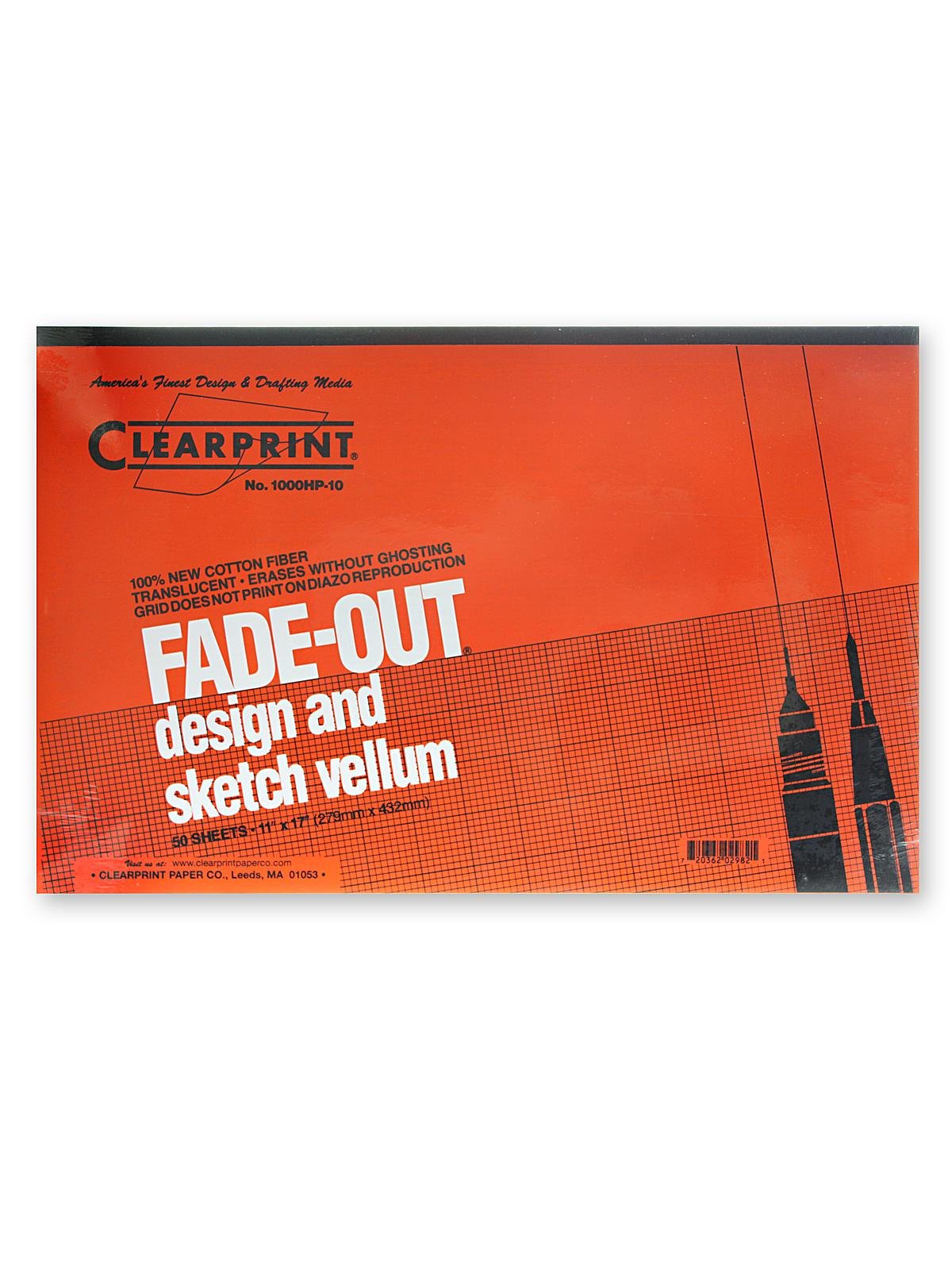 Clearprint - Fade-Out Design and Sketch Vellum - Grid Pad