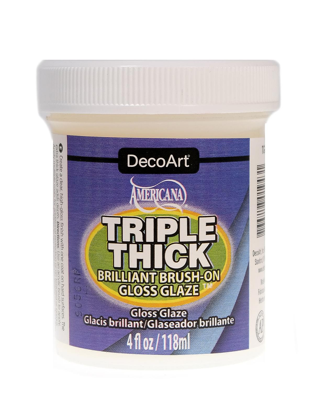 Decoart Americana Triple Thick Brilliant Brush on Gloss Glaze 2oz
