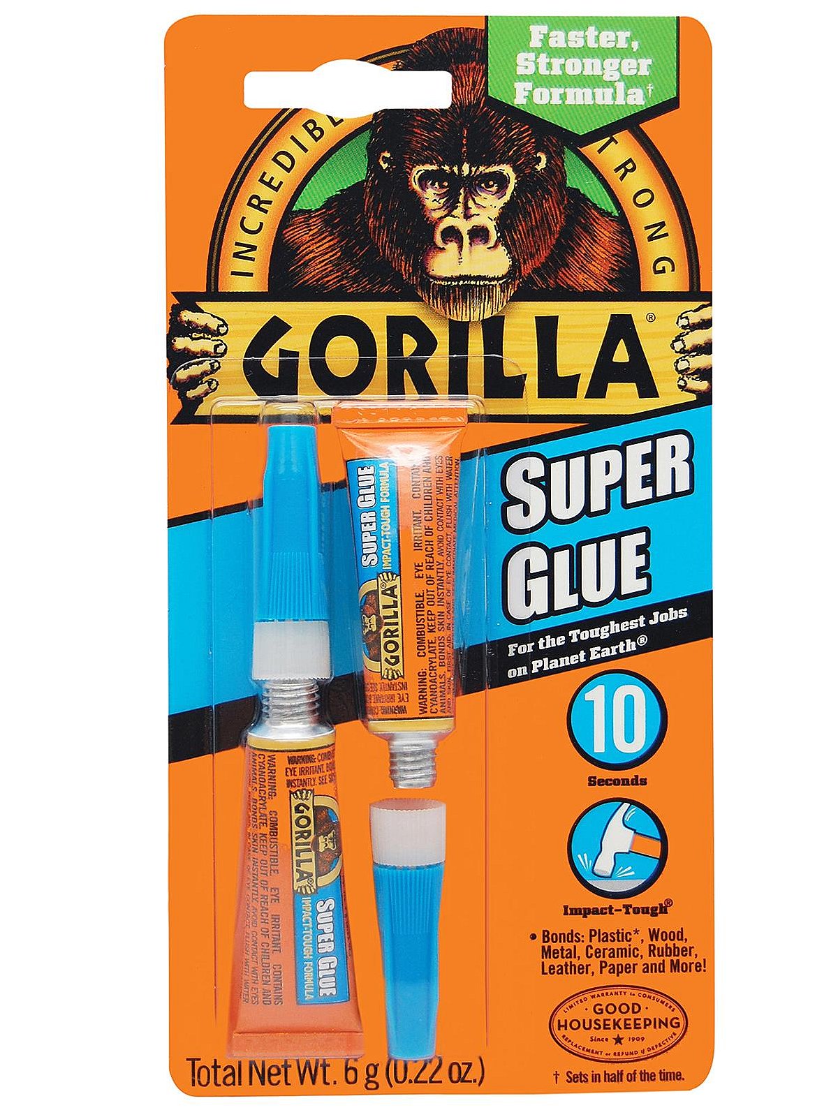 Gorilla Glue Super Glue - 2 pack, 0.11 fl oz tubes