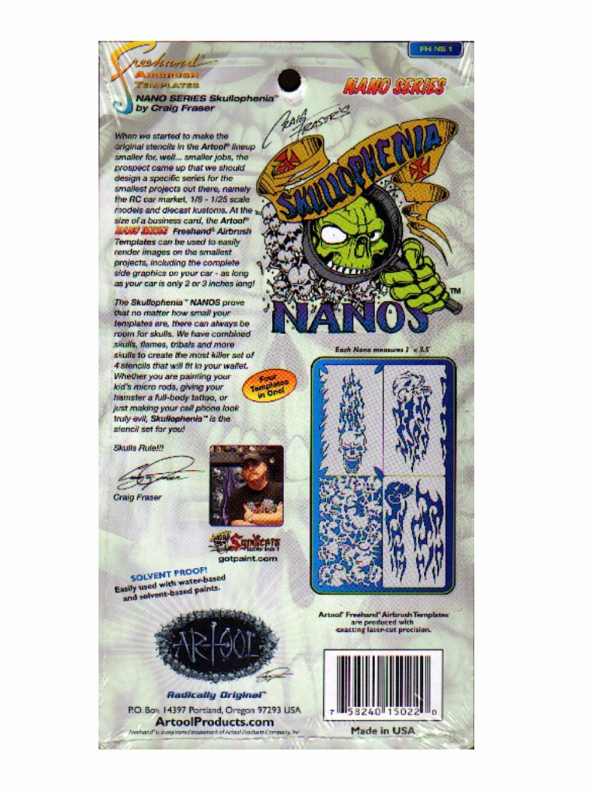 Artool - Skullophenia Nano Series Template card of 4