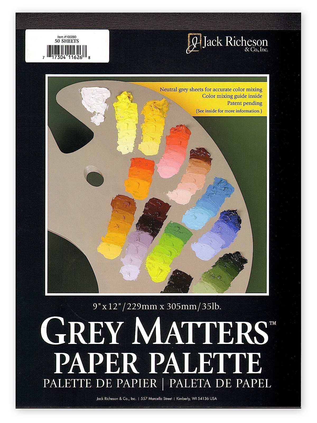 Jack Richeson - Grey Matters Paper Palettes
