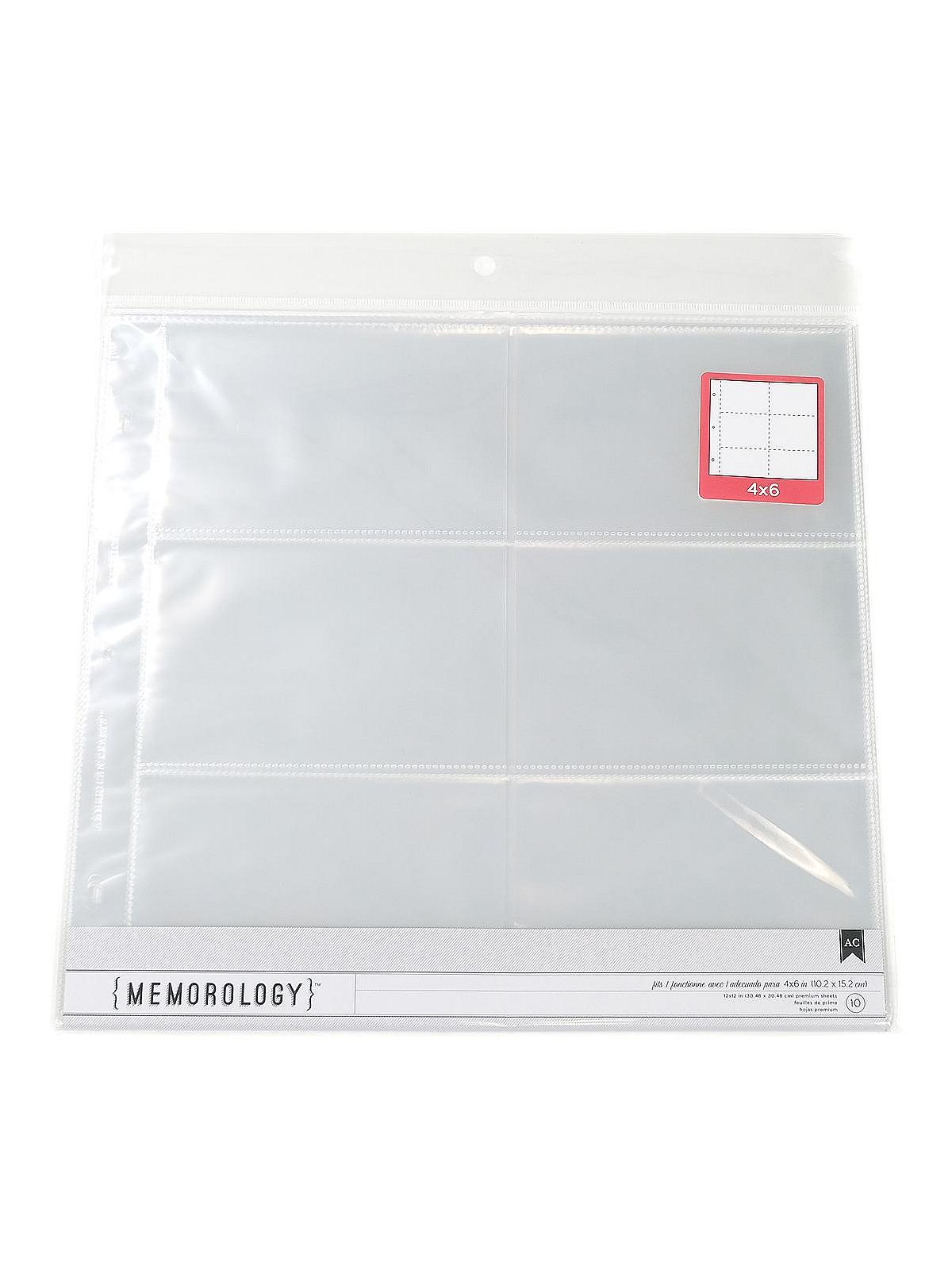 American Crafts Page Protectors Top-Loading 12x12 10/Pkg