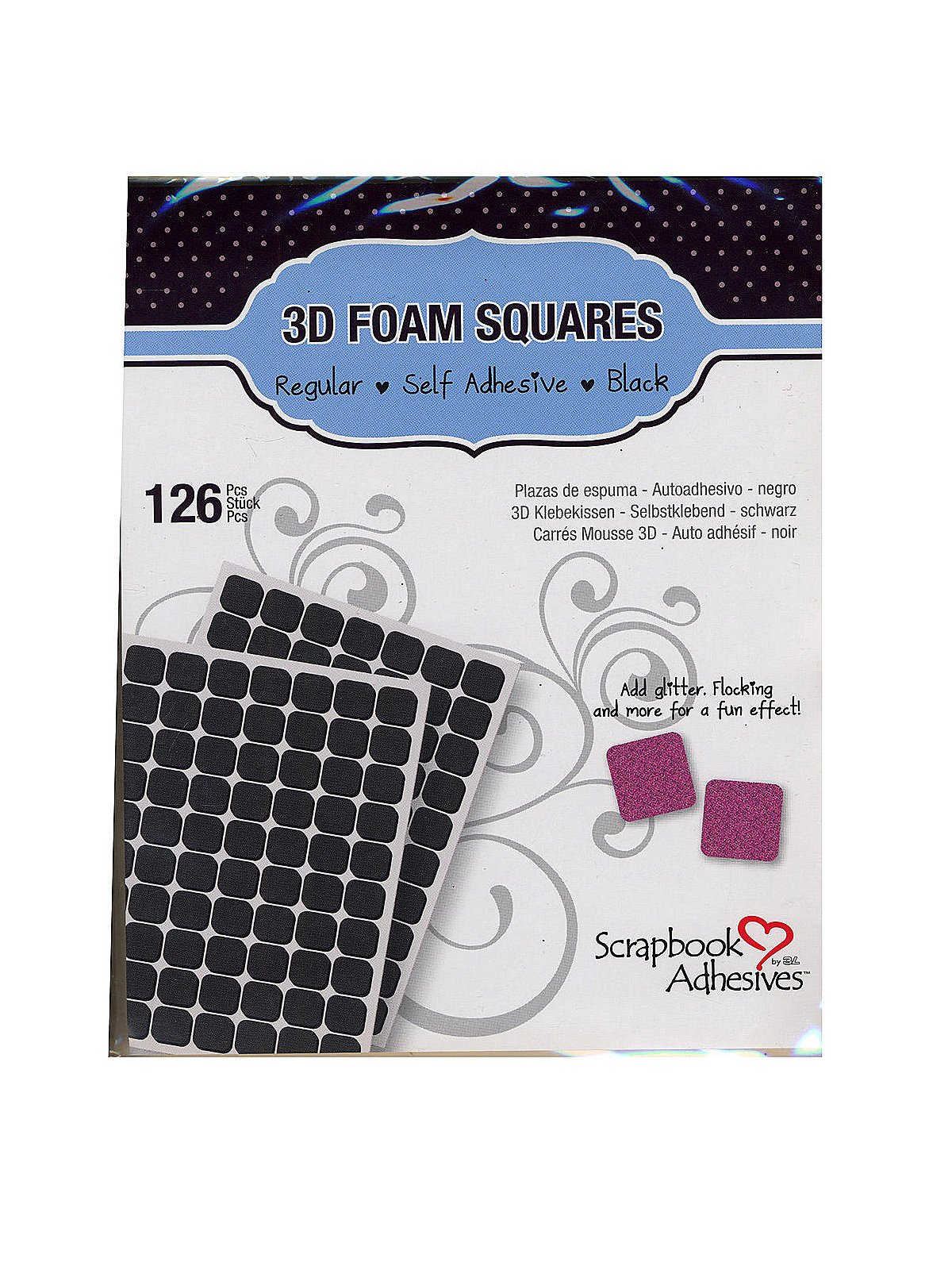3D Foam Squares White Regular Size - Scrapbook Adhesives by 3L